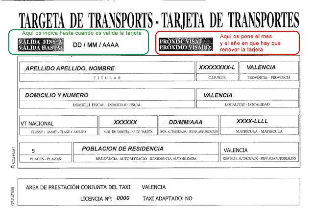 licencia de taxi valencia - Cuántas licencias de taxi puede tener una persona en Valencia