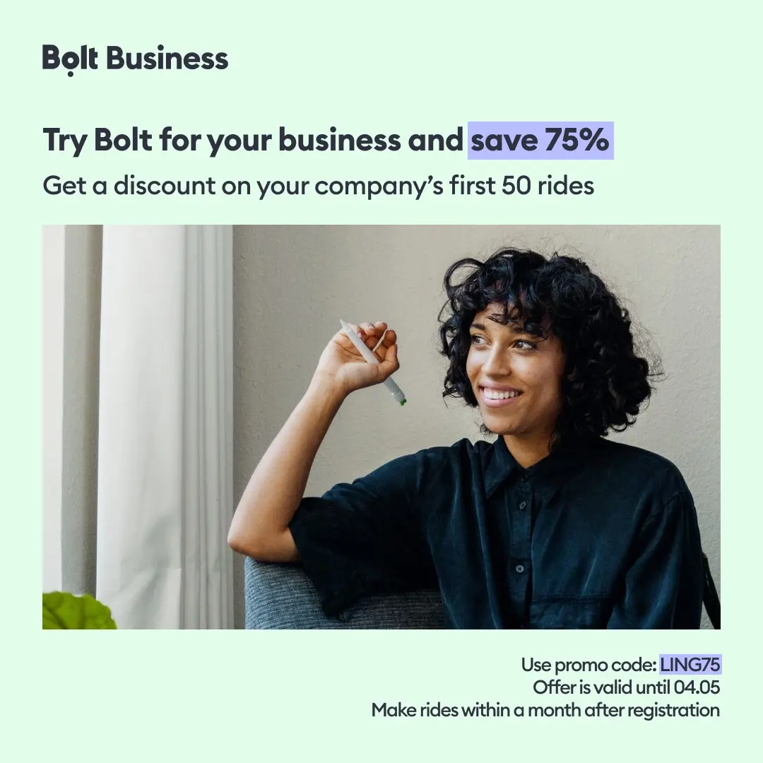 bolt taxi promo code - What is the Bolt business promo code for 75% off